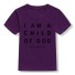 Tricou pentru copii B1578 violet închis