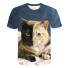 Tricou pentru copii cu animal B1545 C