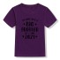 Tricou pentru copii pentru frați B1510 violet închis