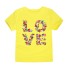 Tricou pentru fete LOVE J3289 galben