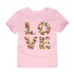 Tricou pentru fete LOVE J3289 roz deschis