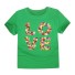 Tricou pentru fete LOVE J3289 verde inchis