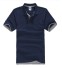 Tricou polo Jay J3518 pentru bărbați albastru-gri