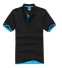 Tricou polo Jay J3518 pentru bărbați albastru-negru