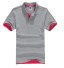 Tricou polo Jay J3518 pentru bărbați gri