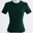 Tricou tricotat pentru femei G325 verde inchis