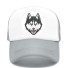 Trucker-Cap mit einem Wolf grau