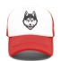 Trucker-Cap mit einem Wolf rot