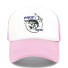 Trucker-Cap mit Fisch rosa