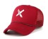 Trucker-Cap mit Kreuz rot