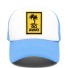 Trucker-Cap mit Palmen hellblau