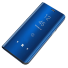 Tükörhatású, flip tok Samsung Galaxy S7 Edge telefonhoz kék