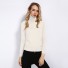 Turtleneck pentru femei A2961 alb