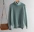 Turtleneck pentru femei A2964 verde