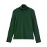 Turtleneck pentru femei G372 verde inchis