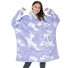 Übergroße Sweatshirtdecke mit Ärmeln P3996 lila