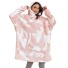 Übergroße Sweatshirtdecke mit Ärmeln P3996 rosa