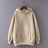 Übergroßes Damen-Sweatshirt beige