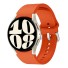 Uhrenarmband Samsung Galaxy Watch 4 40mm 44mm Uhrenarmband aus Gummi orange