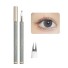 Ultratenká tekutá ceruzka na oči s dvoma hrotmi na vykreslenie spodných rias Tenké pero na očné linky sivá
