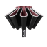 Umbrelă complet automată cu dungi reflectorizante burgundy