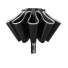 Umbrelă complet automată cu dungi reflectorizante negru