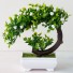 Umelá bonsai v kvetináči biela