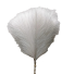 Umělá pampová tráva 42 cm 15 ks bílá