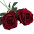 Umelá ruža 2 ks tmavo červená