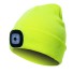 Unisex čepice s baterkou neonová zelená