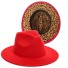Unisex klobouk s leopardím vzorem červená