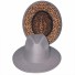 Unisex klobouk s leopardím vzorem šedá