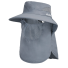 Unisex klobouk s ochranou proti slunci šedá