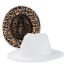 Unisex klobúk s leopardím vzorom biela