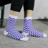 Unisex ponožky - Šachovnice modrá
