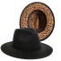 Uniszex leopárdmintás kalap fekete