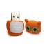USB 2.0 flash disk sova oranžová
