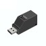 USB 2.0 HUB 3 Anschlüsse schwarz