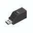 USB 2.0 HUB 3 port fekete