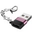 USB 2.0 - USB-C átalakító rózsaszín