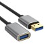 USB 3.0 M / F hosszabbító kábel K1012 sötét szürke