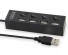 USB-4-Port-HUB mit J1634-Switch schwarz