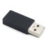USB adaptér pro blokování přenosu dat černá