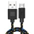 USB-auf-Micro-USB-Ladekabel schwarz