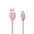 USB-auf-Micro-USB-/Lightning-K652-Datenkabel rosa