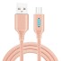 USB-auf-Micro-USB/USB-C-Datenkabel K625 rosa