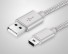 USB-auf-Mini-USB-M/M-K1013-Datenkabel silbern