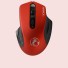 USB bezdrátová myš 2000 DPI červená