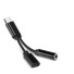 USB-C - 3,5 mm-es jack / USB-C adapter fekete