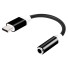 USB-C adapter 3,5 mm-es jack K26 fekete